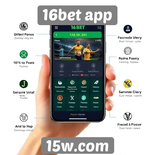 Recursos e funcionalidades do app 16bet
